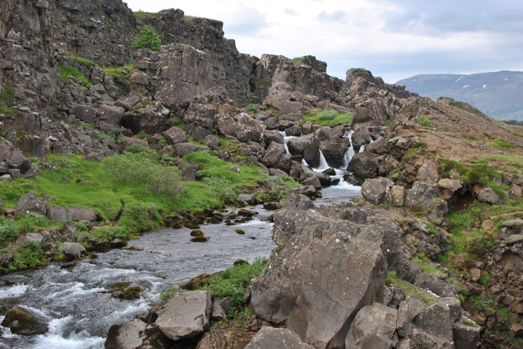 Waterfall on first walk