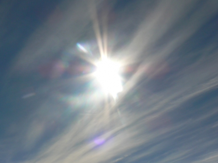 Gratuitous art photo - sun and clouds