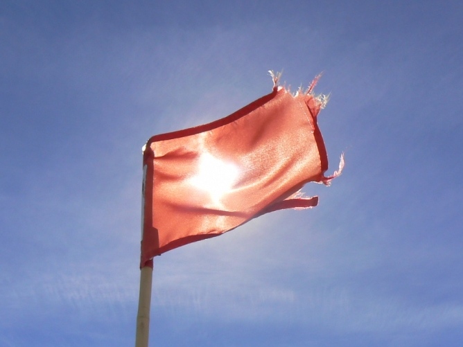 Gratuitous art photo - flag in sun
