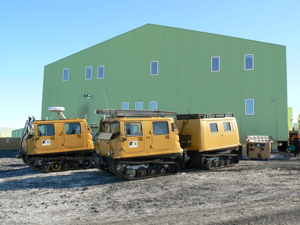 Hagglunds are the workhorses for ice transport