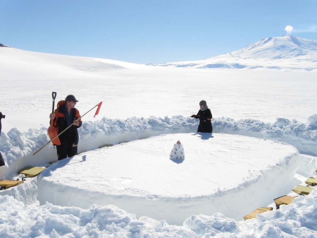 The table gets made - photo credit Sue Ferrar