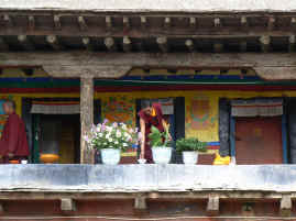 Samye monk flowers.JPG (387479 bytes)